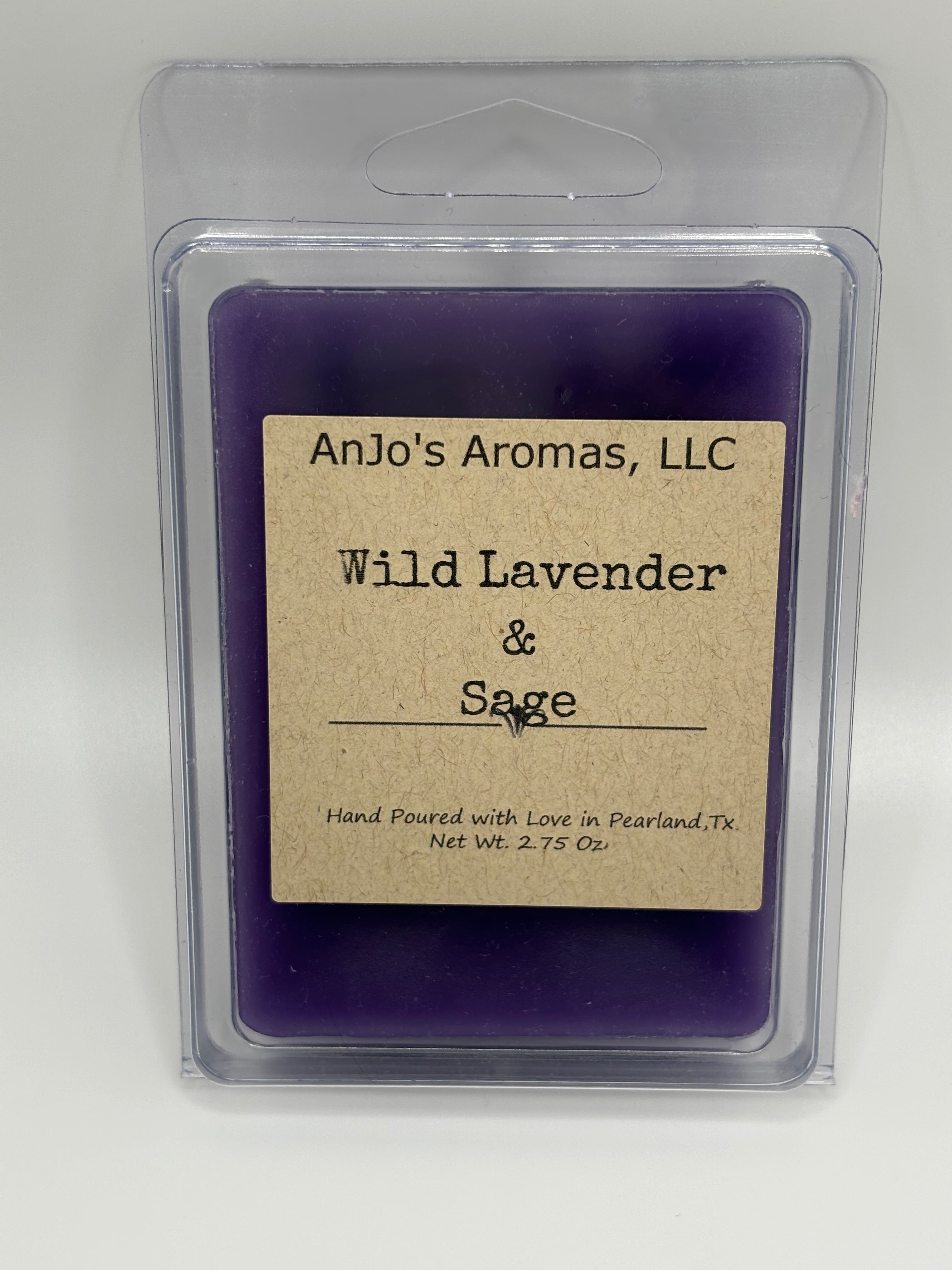Wild Lavendar & Sage wax melt – AnJo's Aromas, LLC