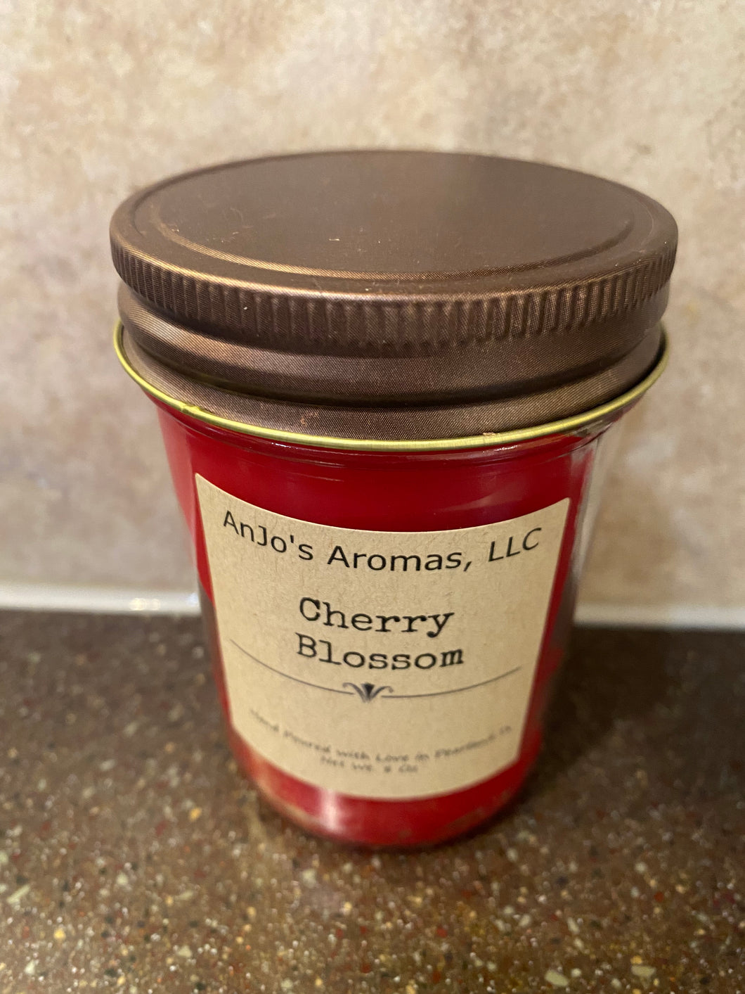 Cherry Blossom 8 oz Jelly Jar